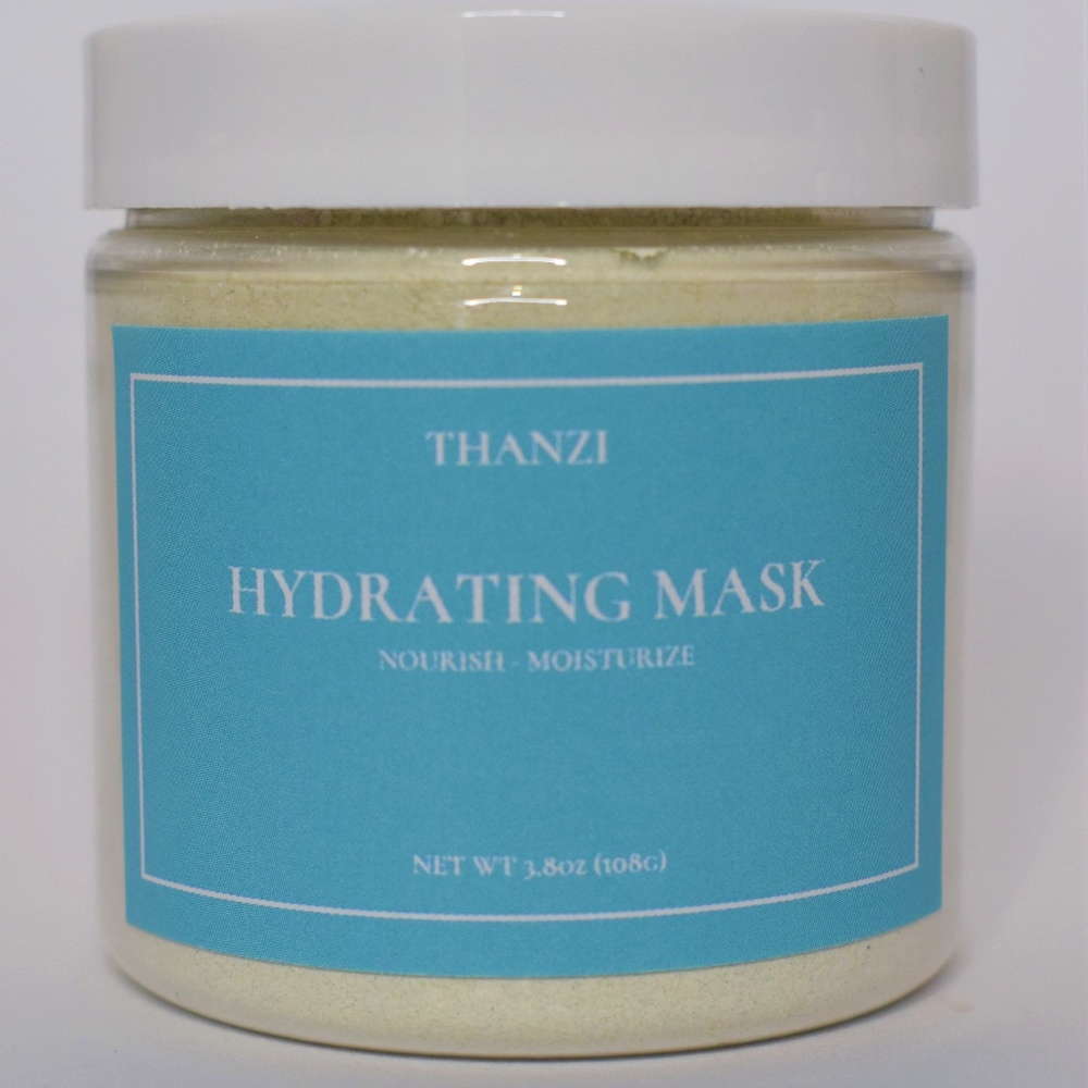 Hydrating clay mask with chia seeds and spinach